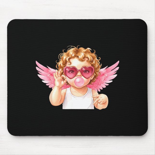 Retro Cud 67 Meme Bubblegum Funny Six Seven Valent Mousepad (Vorne)