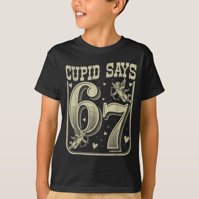 Retro Cud Says 67 Funny 67 Valentine Couple Matchi T-Shirt (Vorderseite)