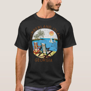 Retro Cumberland Insel Souvenir Vintager Strand Va T-Shirt