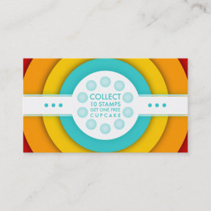 Retro CUPCAKE Briefmarke Treuekarte