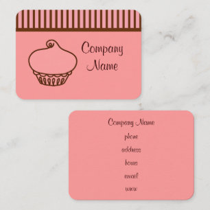 Retro Cupcake Business Cards Visitenkarte