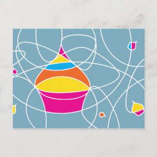 Retro CUPCAKE formt Party Einladung