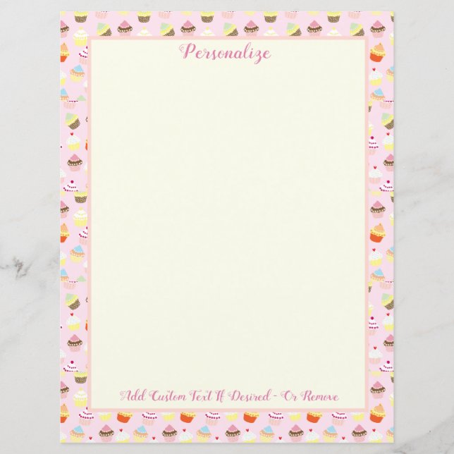 Retro Cupcakes Bäckerei Dessert Persönlich (Vorderseite)