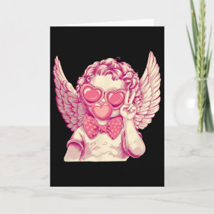 Retro Cupid Valentinstag Niedlicher Vintage Cupid Karte