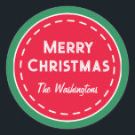 Retro Custom Christmas Stickers<br><div class="desc">Benutzen Sie diese Aufkleber für die Küche,  Backen,  Weihnachten,  Geschenke,  Handwerk,  Pakete,  Gastgeschenke,  etc... Das Design stammt aus der Originalkunst.</div>