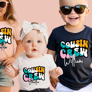 Retro Custom Cousin Crew Fügen Sie Ihren Namen sch T-Shirt