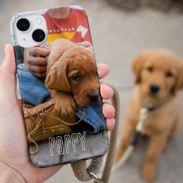 Retro Custom Pet Foto mit Personalisiertem Namen Case-Mate iPhone Hülle