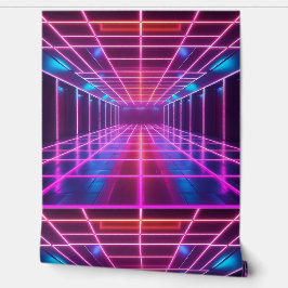 Retro Cyberpunk Grid Dance Removable Tapete