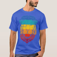 Retro Cyberpunk Lion