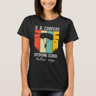 Retro D B Cooper Fallschirmspringer Akademie Db Co T-Shirt