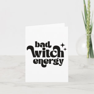 Retro D Hexe Energy Shirt Halloween Hexy Vibes Karte