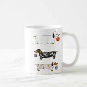 Retro Dackel Halloween Dackel Dog Pumpkin Weeni Kaffeetasse