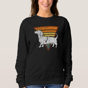 Retro Dackel Hund Sweatshirt
