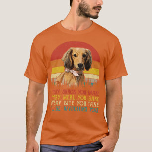 Retro-Dackel jeden Snack, den Sie machen jedes Ess T-Shirt