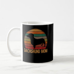 Retro Dackel Mama Geschenk Dackel Hundebesitzer Mu Kaffeetasse