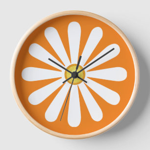 Retro daisorange uhr