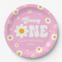 Retro Daisy Blume Groovy 1. Geburtstag Party