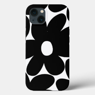 Retro Daisy Blume in Schwarz und Weiß #1 #floral  Case-Mate iPhone Hülle