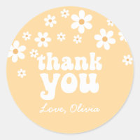 Retro Daisy floral vielen Dank