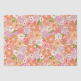Retro Daisy Garden Seidenpapier