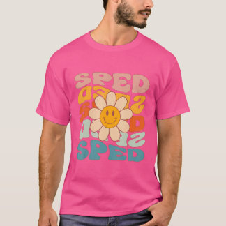 Retro Daisy Groovy Bildung Sped Teacher T-Shirt