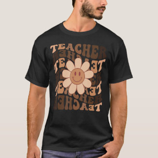 Retro Daisy Melanin Lehrer feiern Schwarze Geschic T-Shirt
