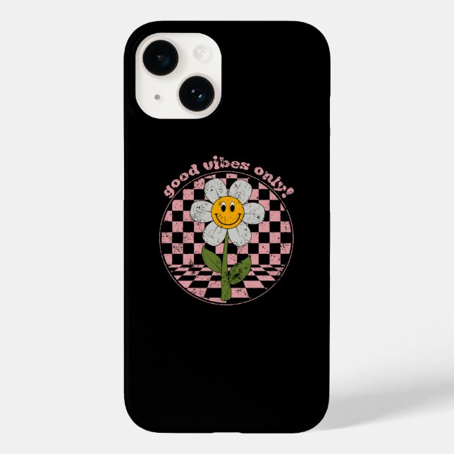 Retro Daisy | Nur gute Vibes Case-Mate iPhone Hülle (Rückseite)