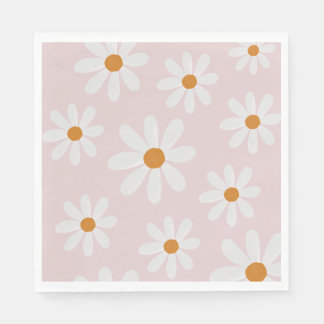 Retro Daisy Party Napkin Serviette