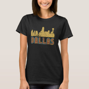 Retro Dallas-Skyline Vintage-Stadtansicht Dallas T T-Shirt