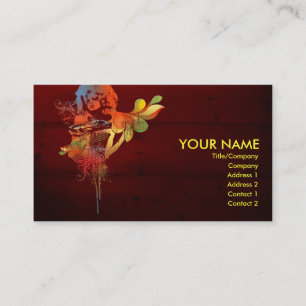 Retro Dame Visitenkarte