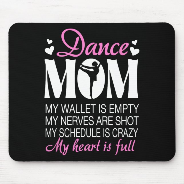 Retro Dance Mama Funny Dancing Mama of a Dancer Mo Mousepad (Vorne)