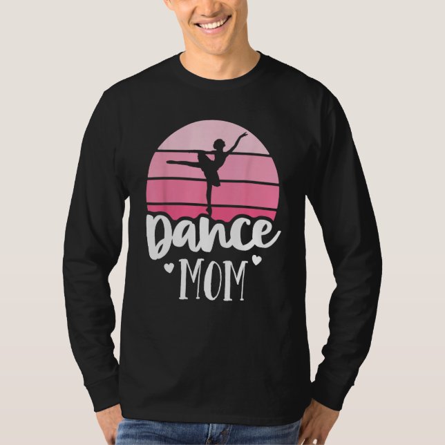 Retro Dance Mama Vintag Pink Ballerina Shirt Balle (Vorderseite)
