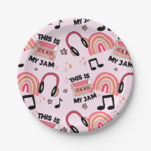 Retro Dance Party Music Pattern Paper Teller