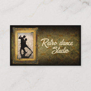 Retro Dance Studio Jazz & Stich Tanzklassen Visitenkarte