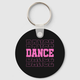 Retro Dance Women Girls Kinder Tanzen Niedlicher T Schlüsselanhänger