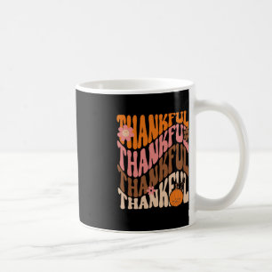 Retro Dank Liebe Fall Erntedank Groovy Pumpk Kaffeetasse