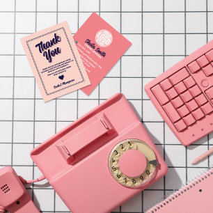 Retro-"Danke"-Typografie Cool Color Scheme Visitenkarte