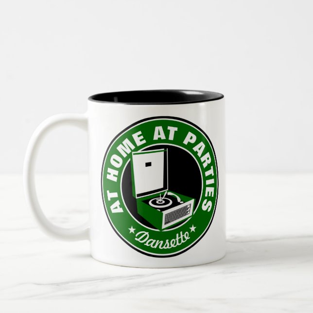 Retro Dansette Bermuda Plattenspieler Coffee Tasse (Links)
