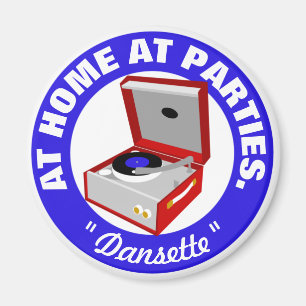 Retro Dansette Vintager Plattenspieler Magnet