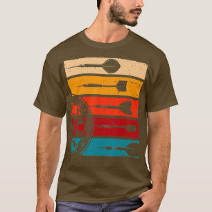 Retro Dartboard Dart Team Darrows T-Shirt