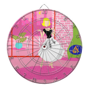 Retro-Dartboard 'In the Pink' Dartscheibe