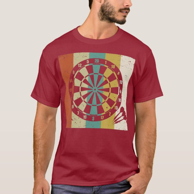 Retro DARTBOARD T-Shirt (Vorderseite)