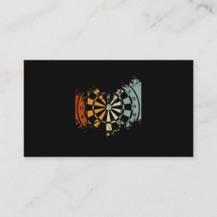Retro Darts Vintage Darts Meister Lustige Darts Sp Visitenkarte