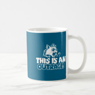 Retro Das Ist Ein Skandal Zitat Meme Katze Niedlic Kaffeetasse