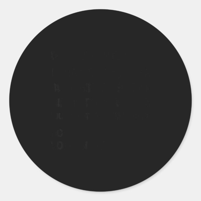 Retro Dear Brother I Tried To Find The  Runder Aufkleber (Vorderseite)