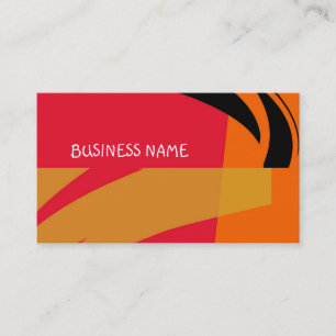 Retro Deco Abstrakt Art Business Cards Visitenkarte