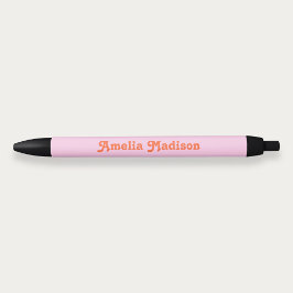 Retro Decorative Pink Orange Pen Kugelschreiber