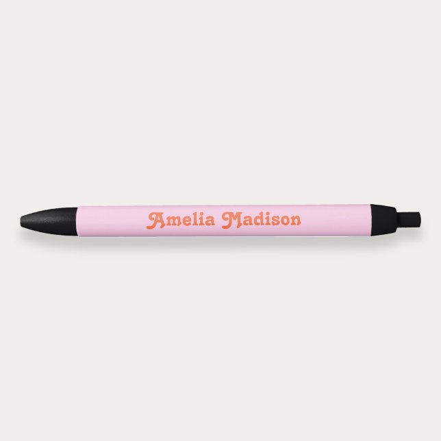 Retro Decorative Pink Orange Pen Kugelschreiber (Von Creator hochgeladen)
