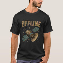 Retro defekter Satellit "OFFLINE" Weltraum-Kunst