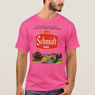 Retro Defunktional Schmidt Beer Northwest Landscha T-Shirt